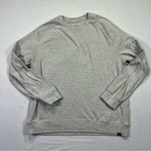 Faherty Light Gray Crewneck Sweater
